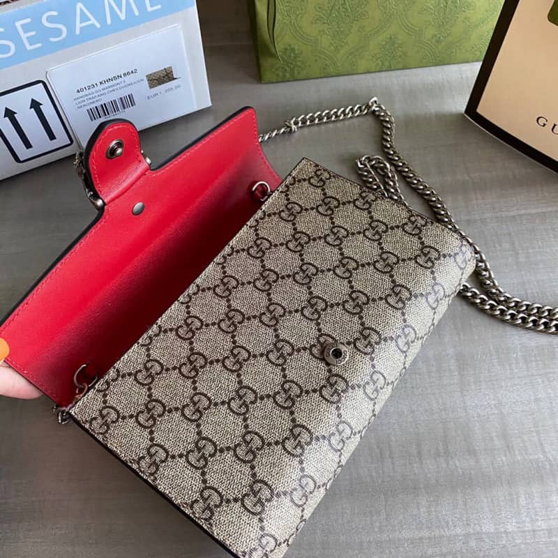 Gvc*1 Dionysus Chain Wallet Shoulder Bag Replica Red 401231