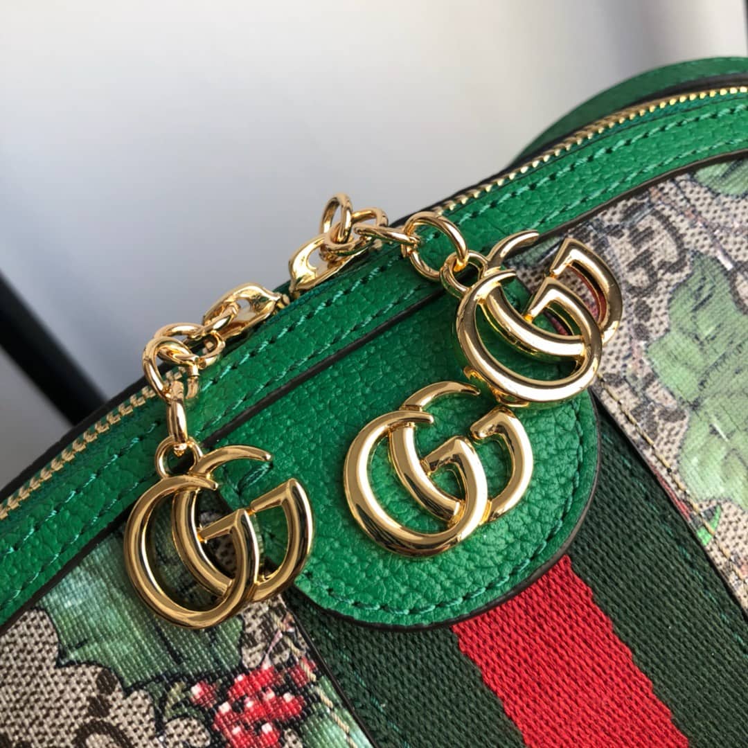 Gvc*1 GG Svp*me Ophidia Small Rounded Top Shoulder Bag Replica Green 499621