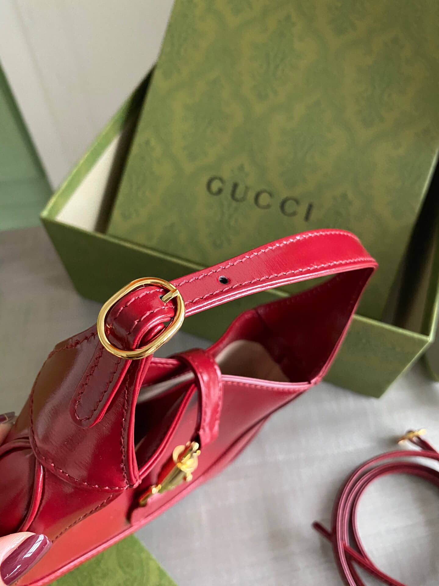 Gvc*1 Jackie 1961 Mini Shoulder Bag Replica Red 637091