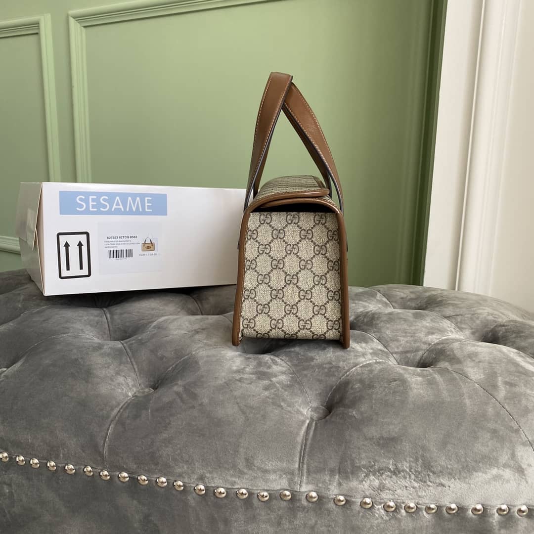 Gvc*1 Horsebit Bag Dupe 1955 Small Top Handle Replica Bag Brown 627323