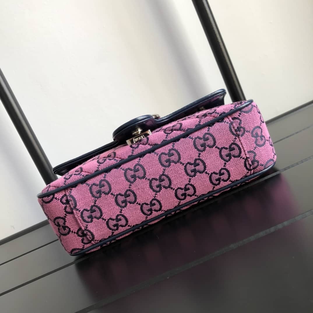Gvc*1 GG Marmont Mini Matelasse Shoulder Bag Replica Pink 446744