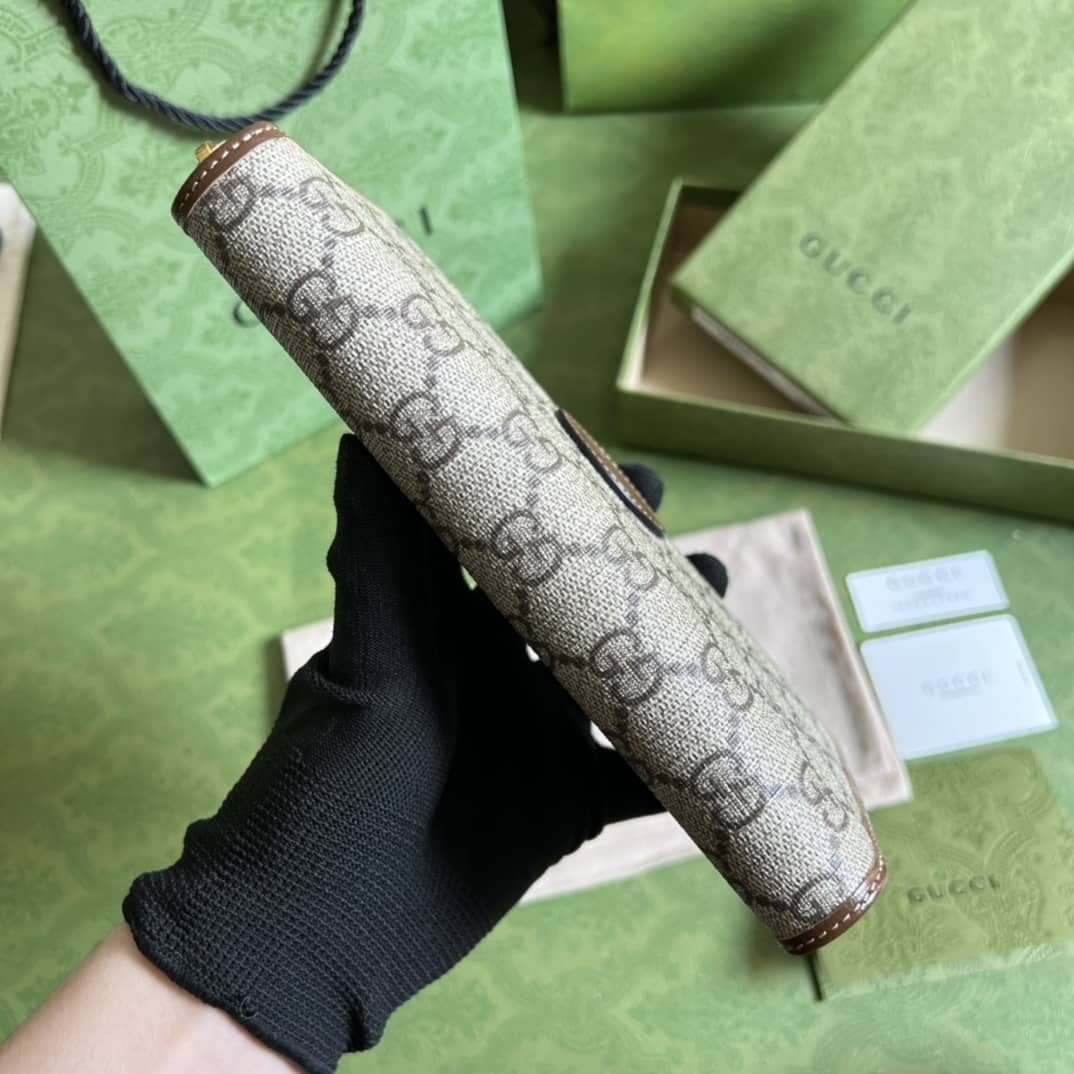 Gvc*1 Interlocking G Zip Around Wallet Replica 673003