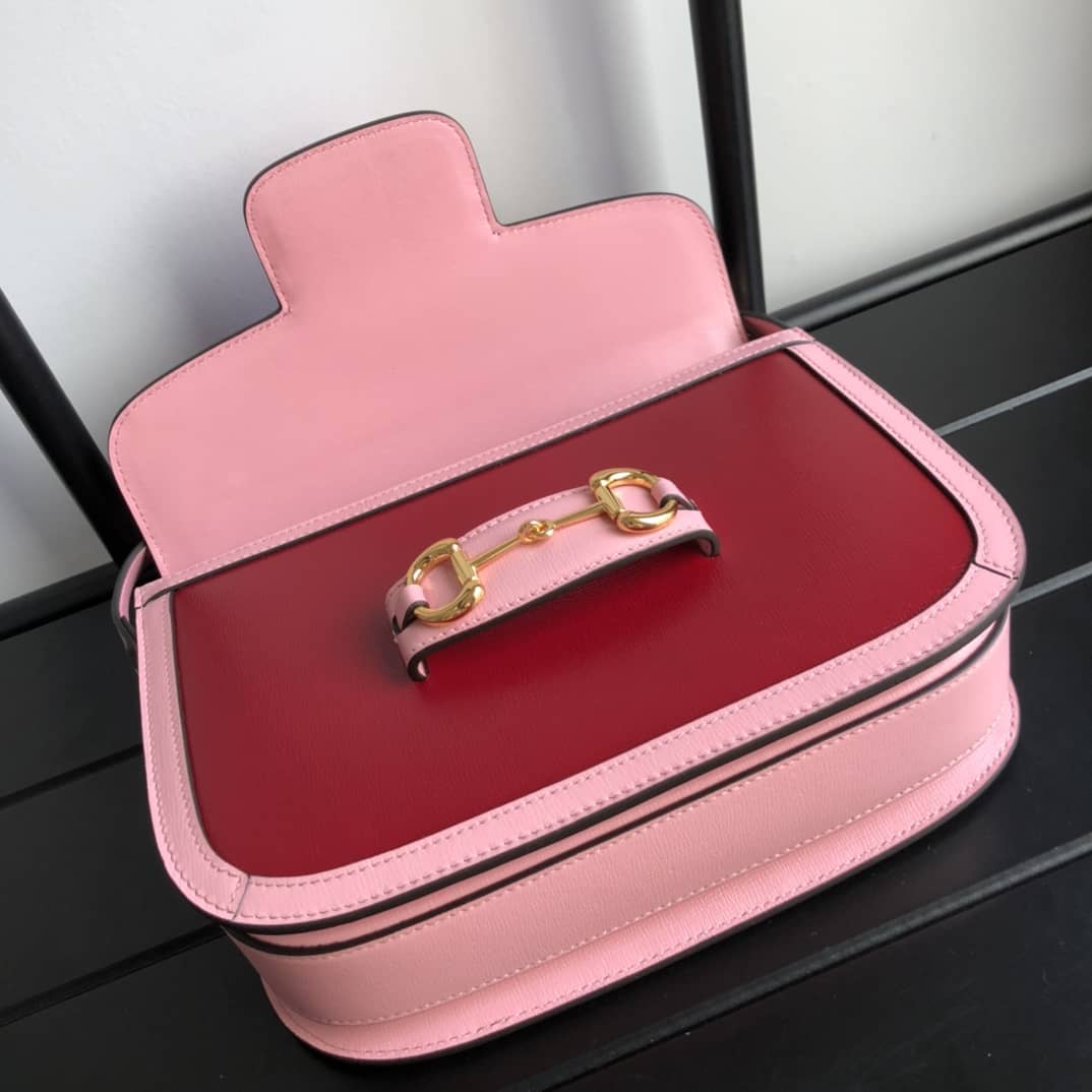 Gvc*1 Horsebit 1955 Shoulder Bag Replica Red 602204