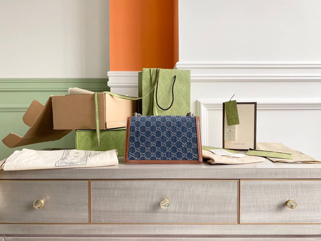 Gvc*1 Dionysus Dupe  GG Svp*me Dionysus Chain Shoulder Bag Replica Blue 400249