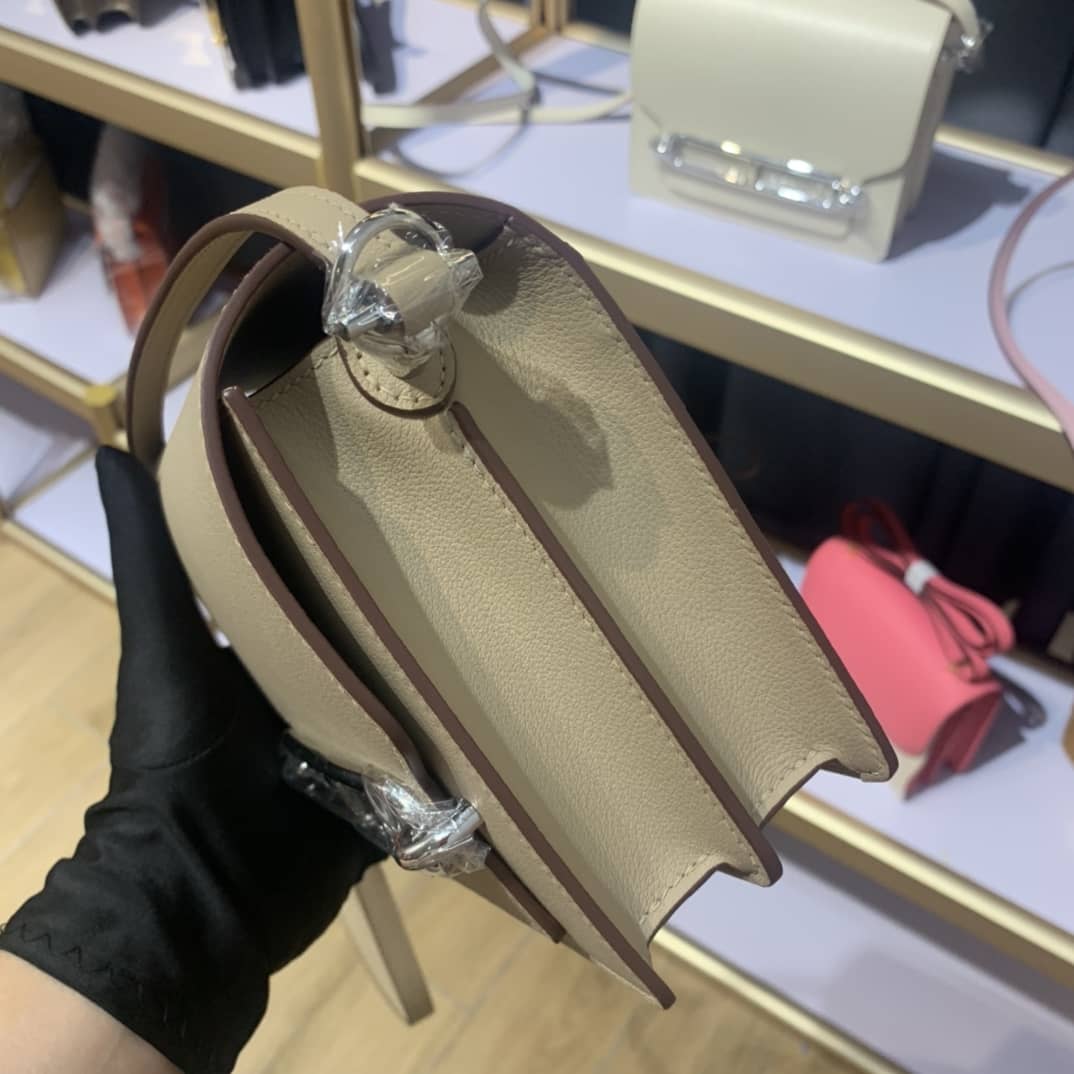 H**me5 Roulis Mini Sac Evercolor Calfskin Leather Crossbody Bag