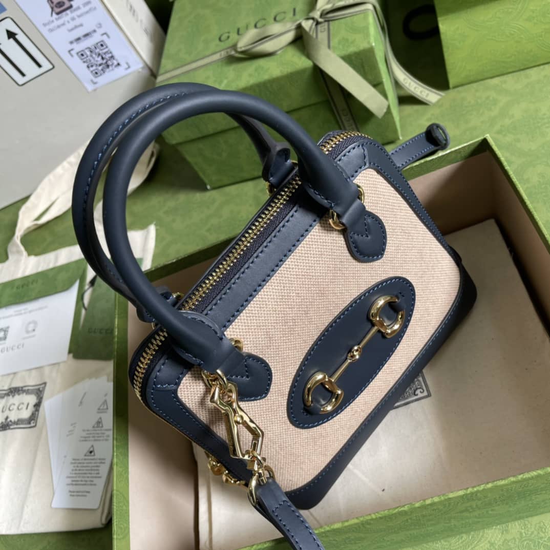 Gvc*1 1955 Horsebit GG Mini Top Handle Bag Replica 640716