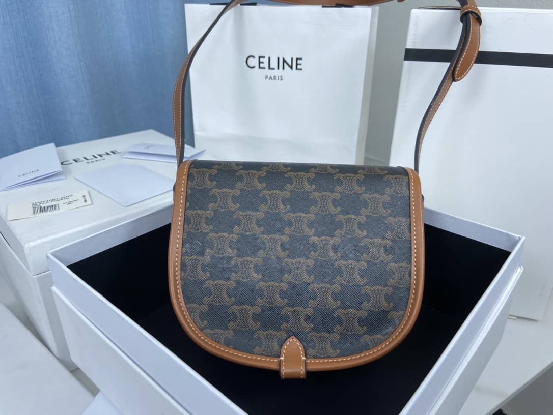 Ce1i*e Bag Dupe Triomphe Canvas Medium Folco Replica Bag