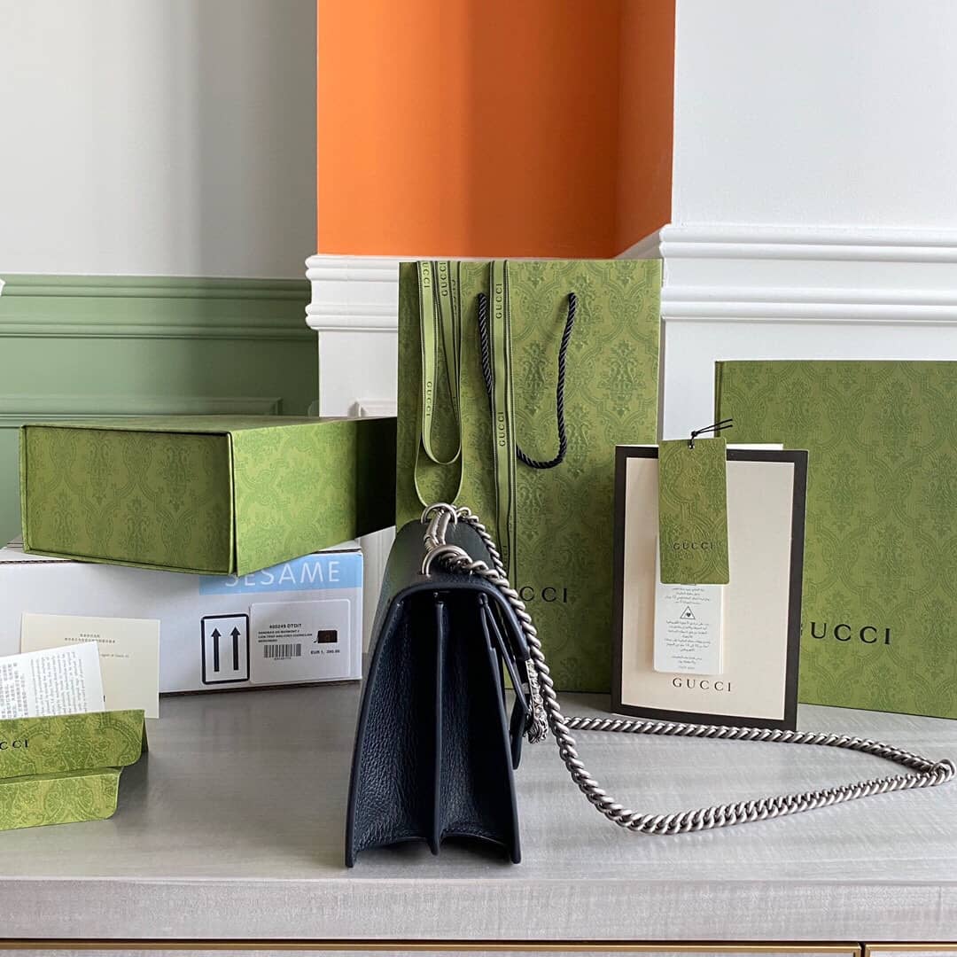 Gvc*1 Dionysus Dupe GG Svp*me Dionysus Chain Replica Shoulder Bag Black 400249