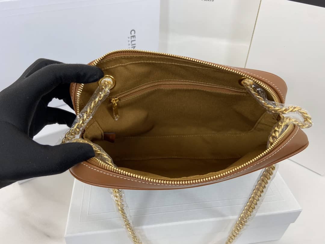 Ce1i*e Bag Dupe Triomphe Canvas Calfskin Small Patapans Bag