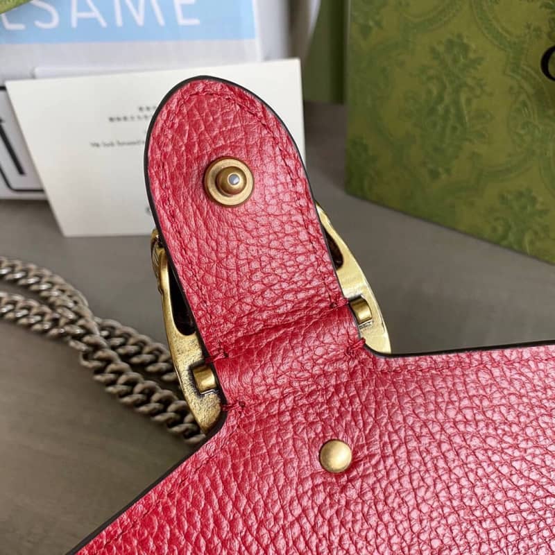 Gvc*1 Dionysus Dupe GG Svp*me Dionysus 2way Mini Chain Shoulder Bag Replica Red 421970