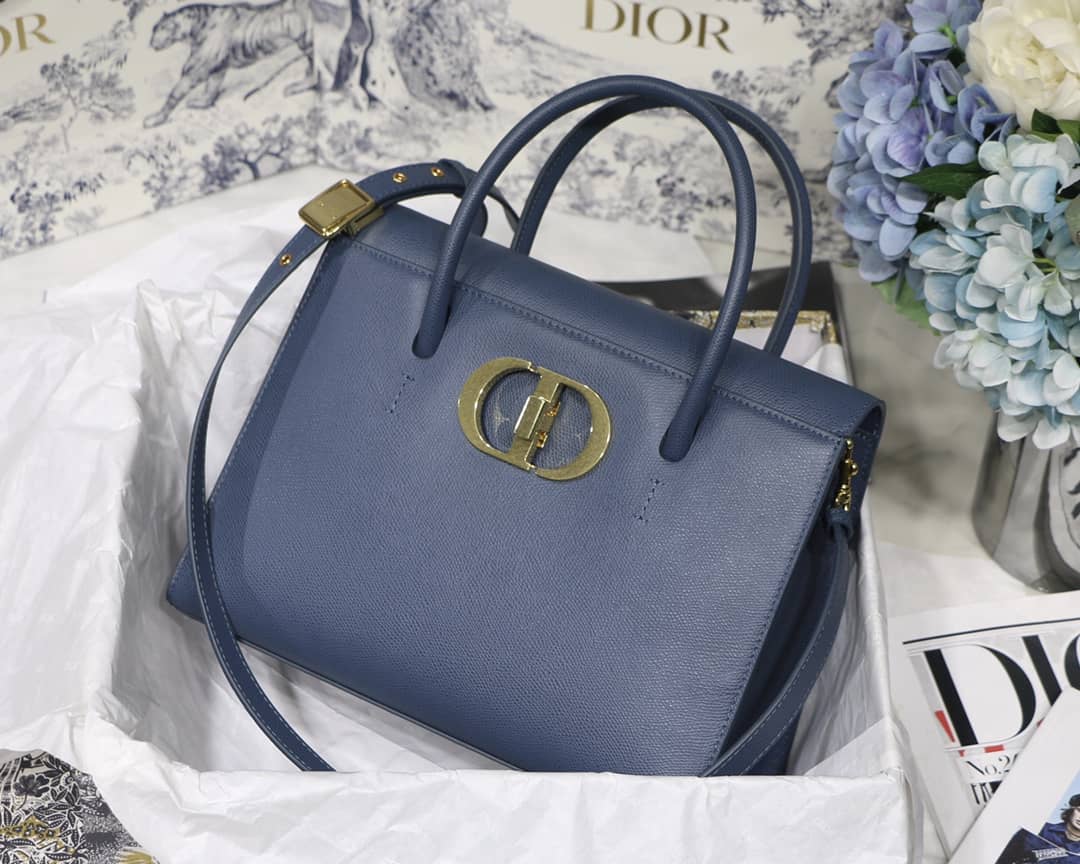Chr1st1an D10r Box Calfskin Large St. Honore Tote