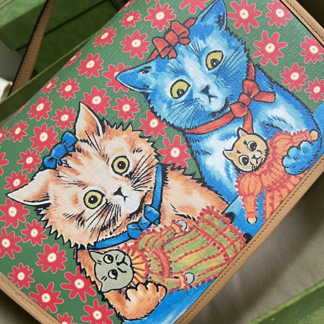 Gvc*1 Children Cat Print 664143 Replica Messenger Bag