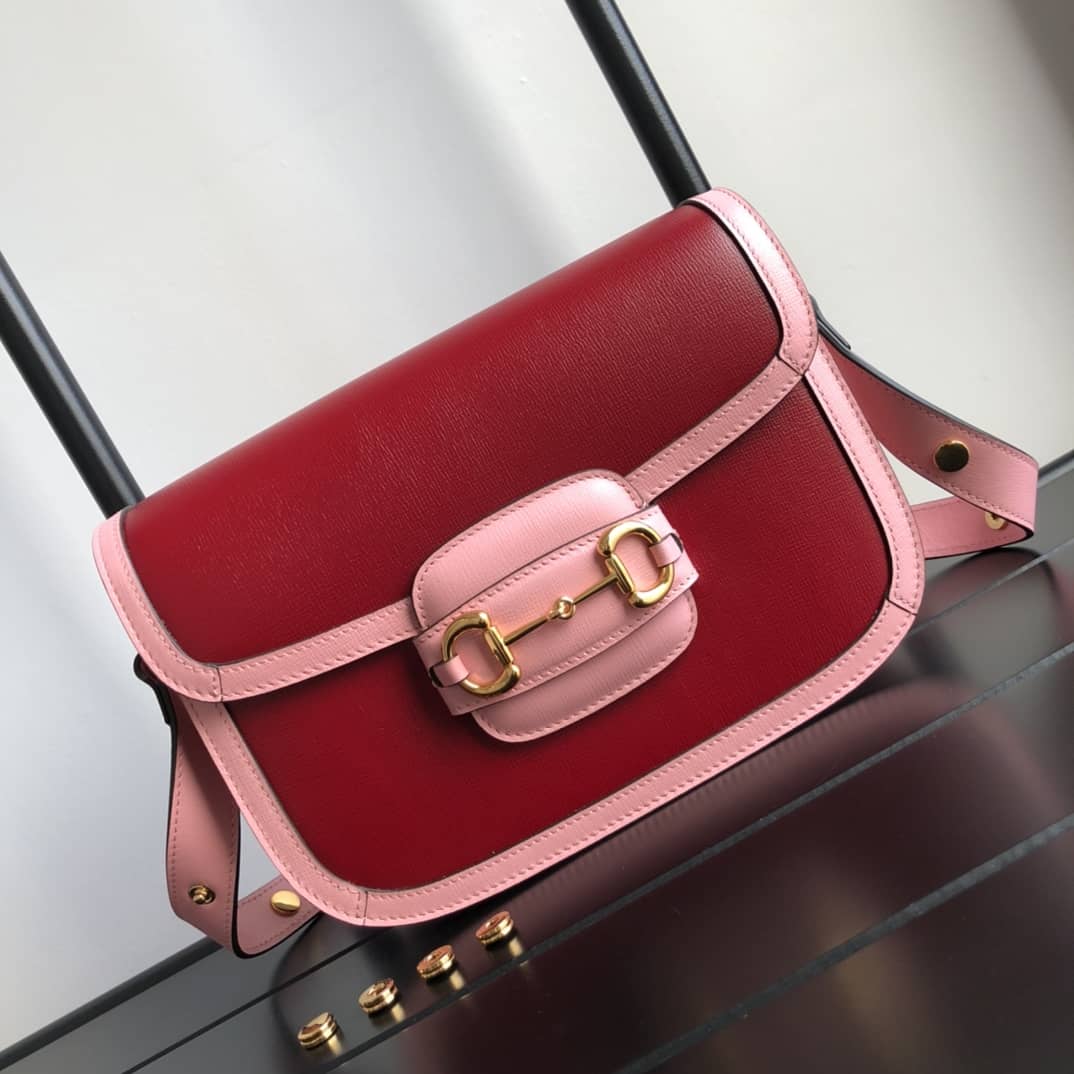 Gvc*1 Horsebit 1955 Shoulder Bag Replica Red 602204
