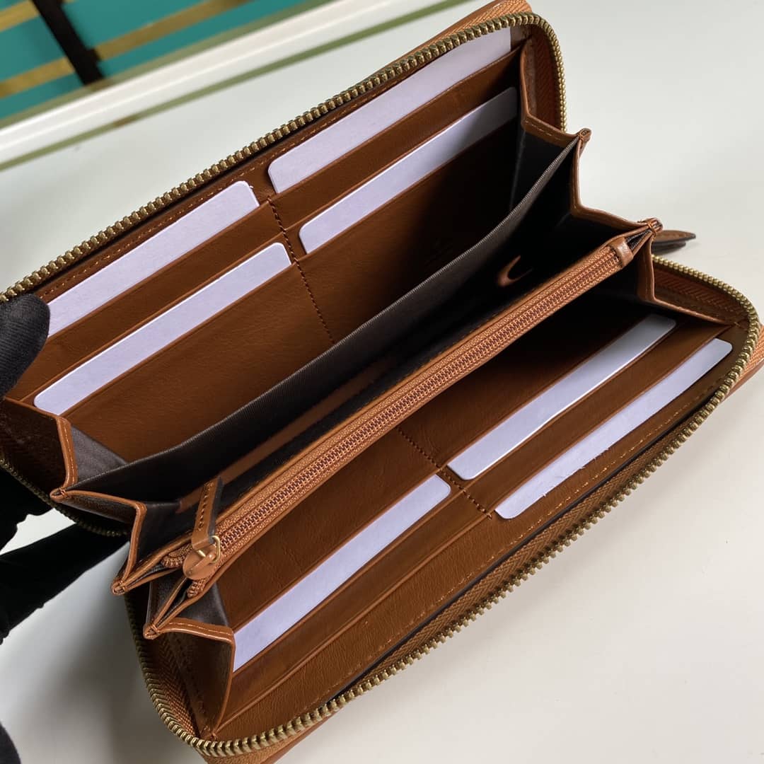 Gvc*1 GG Marmont Large Zip Around Wallet Replica 443123