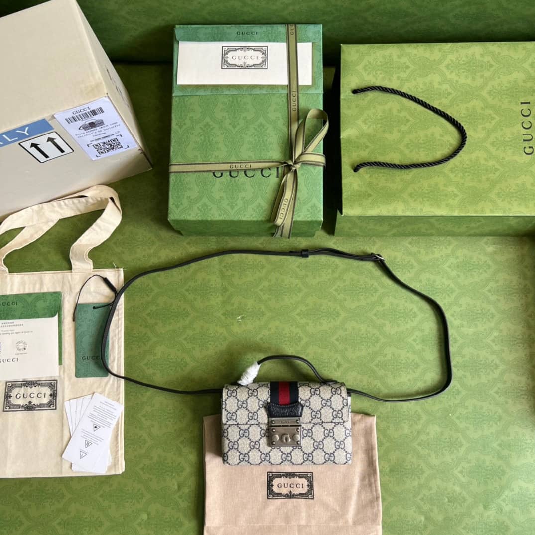 Gvc*1 Crossbody Dupe Padlock Mini GG Svp*me Canvas Top Handle 652683