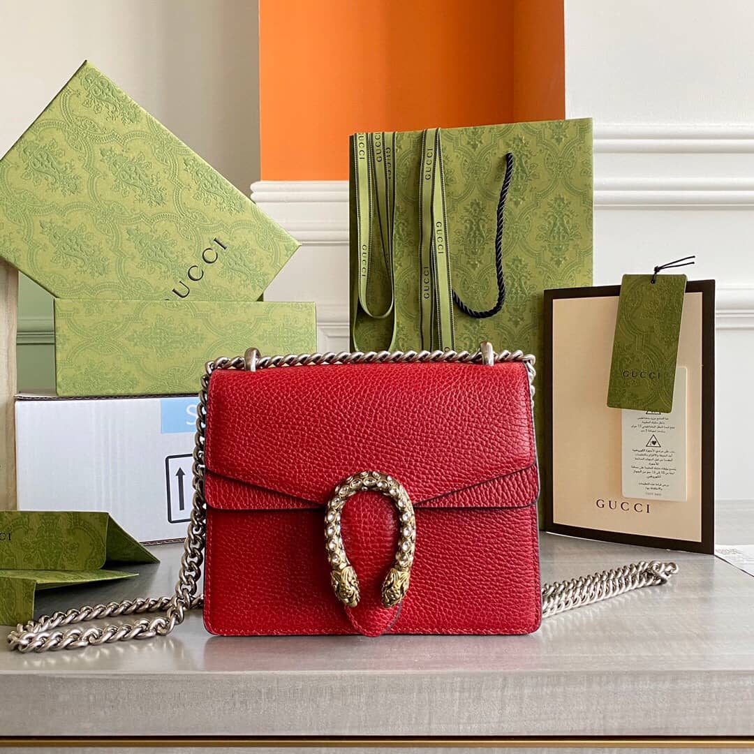 Gvc*1 Dionysus Dupe GG Svp*me Dionysus 2way Mini Chain Shoulder Bag Replica Red 421970