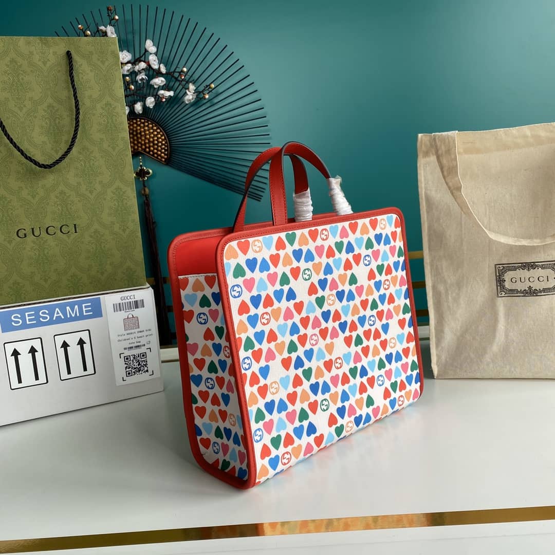 Gvc*1 GG Printed Multicolor Kids Girl Tote Replica 605614