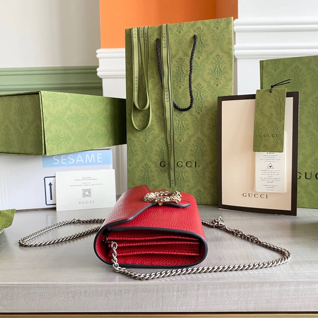 Gvc*1 Dionysus Chain Wallet Shoulder Bag Replica Red 401231