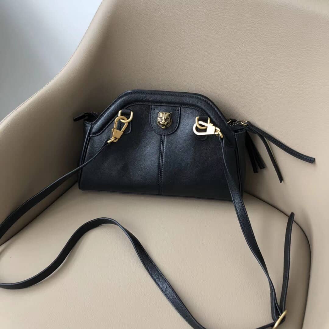 Gvc*1 Belle Marmont Feline Small Crossbody Bag Replica Black 524620