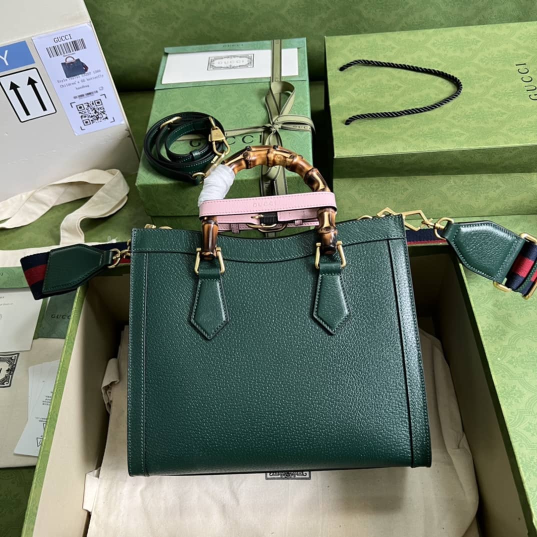 Gvc*1 Diana Small Tote Green 702721 Replica Bag