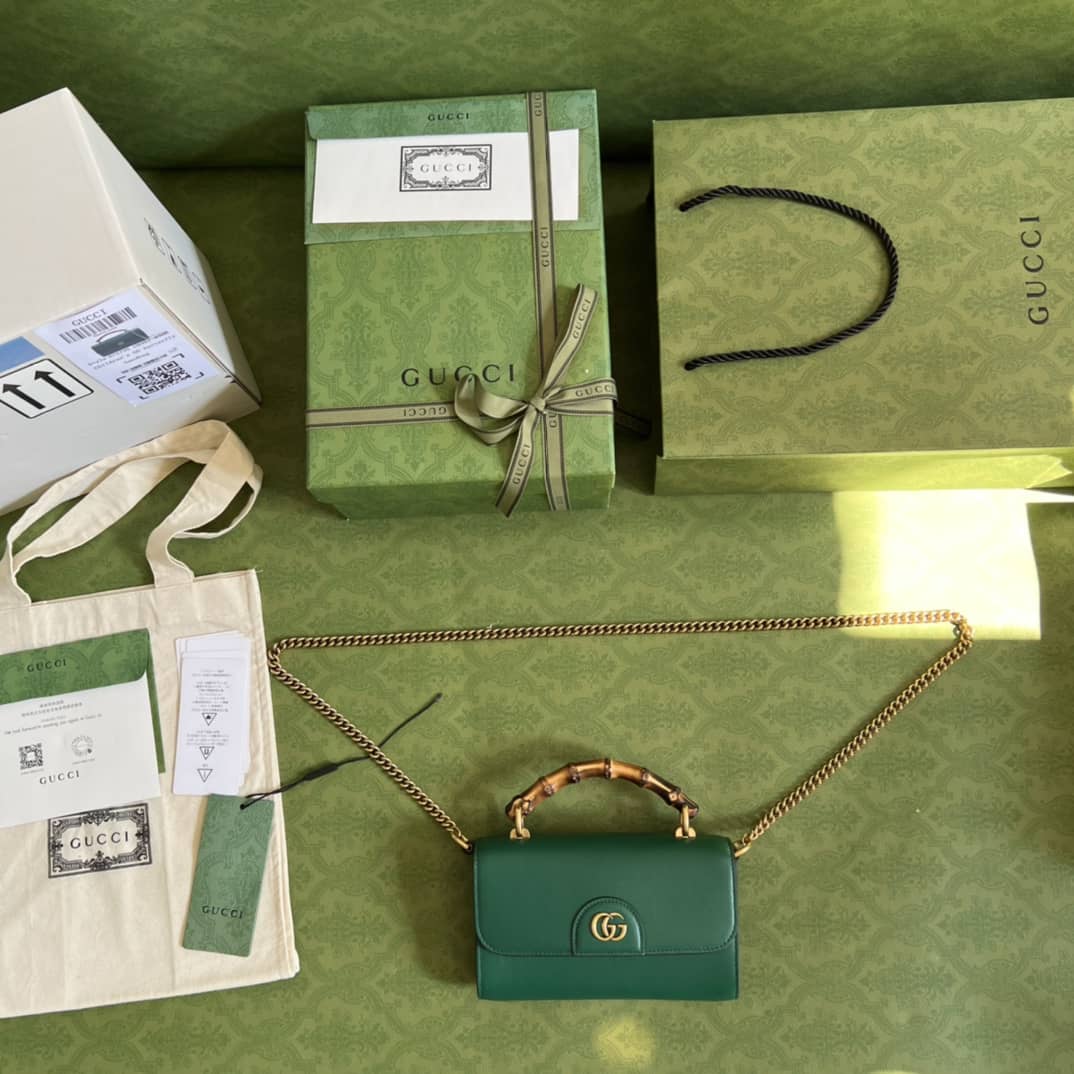 Gvc*1 GG Small Top Handle Tote Bag With Bamboo 675794 Replica