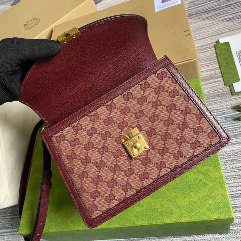 Gvc*1 Ophidia Small Top Handle Bag Replica Red 651055