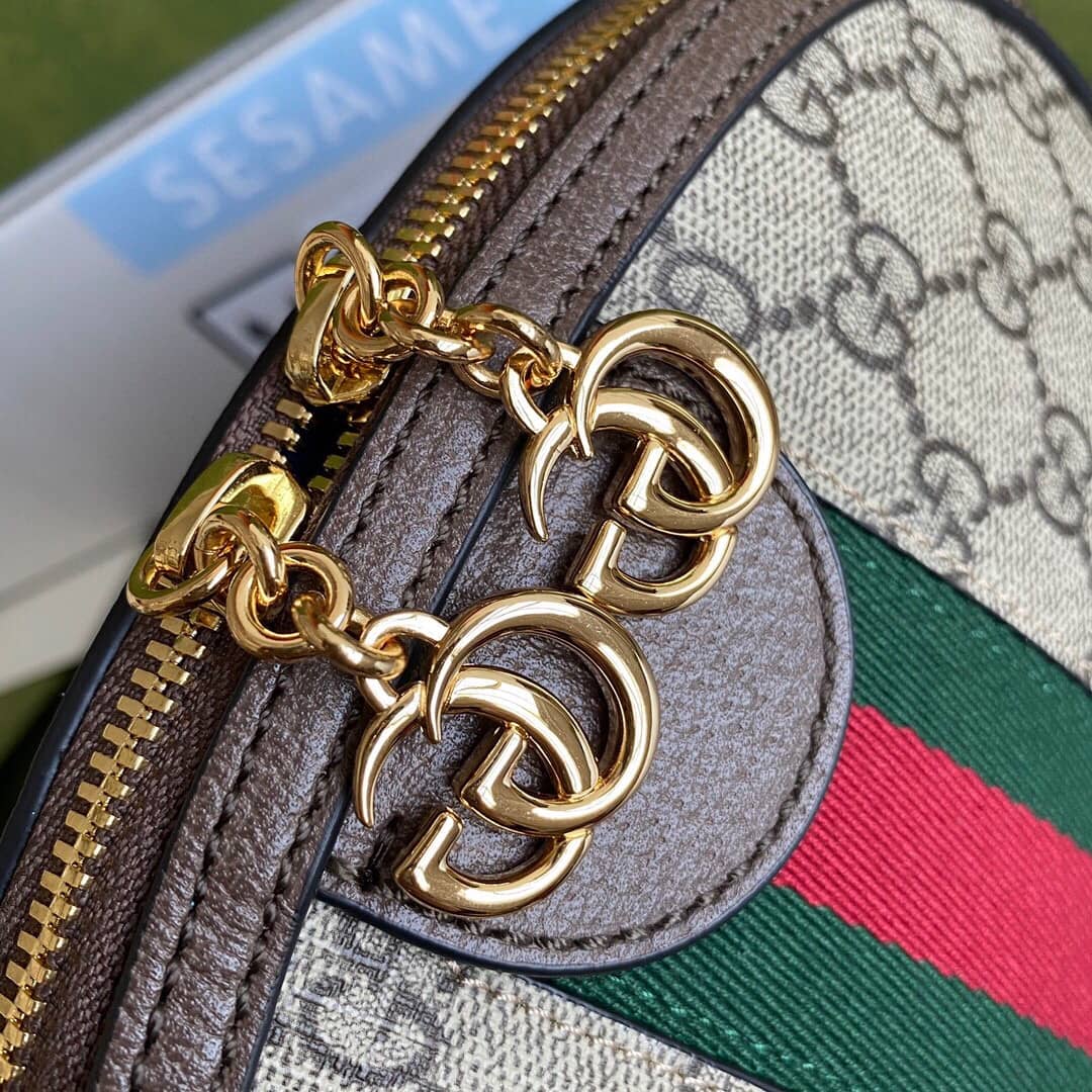 Gvc*1 GG Svp*me Ophidia Small Rounded Top Shoulder Bag Replica Brown 499621