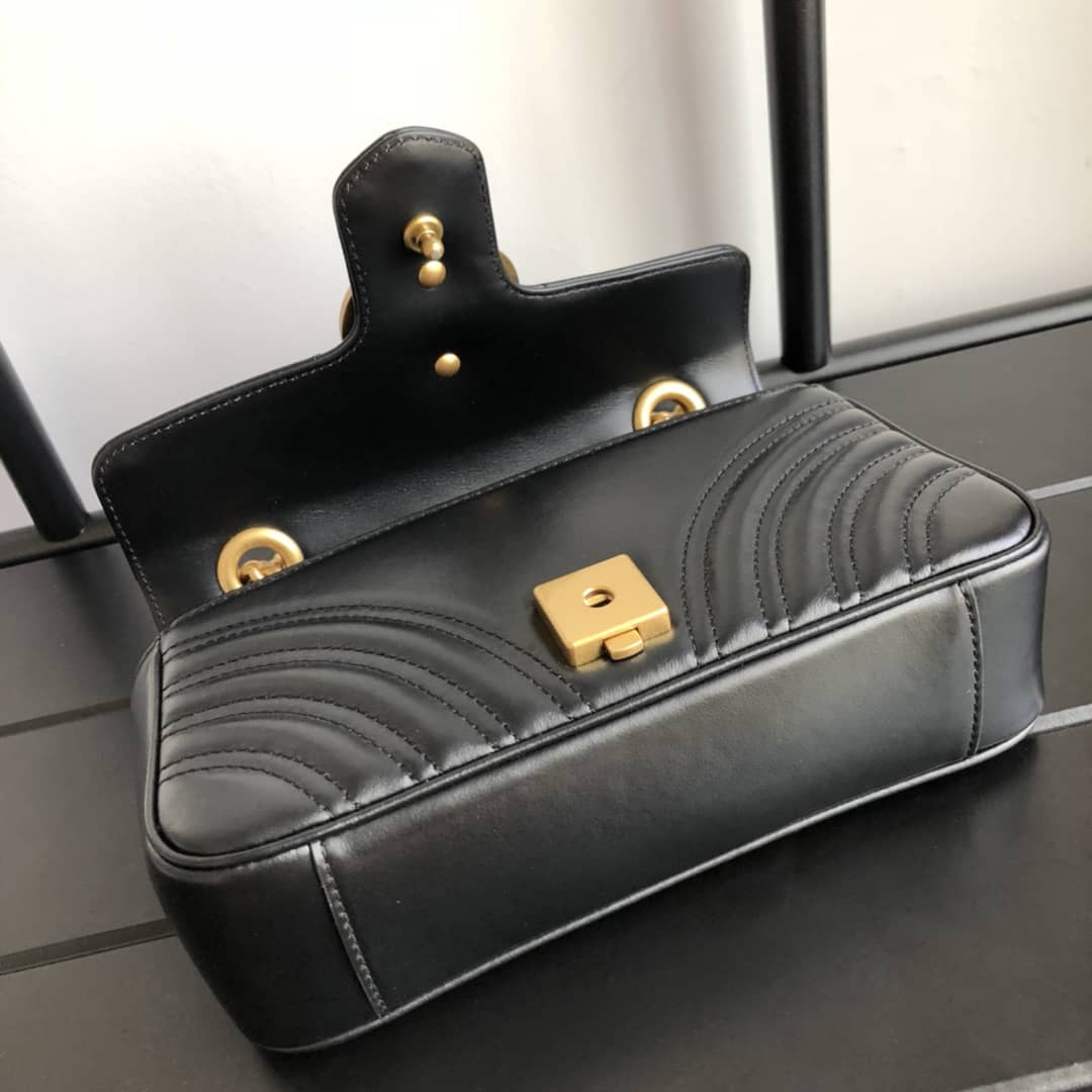 Gvc*1 GG Marmont Mini Matelasse Shoulder Bag Replica Yellow Red 446744