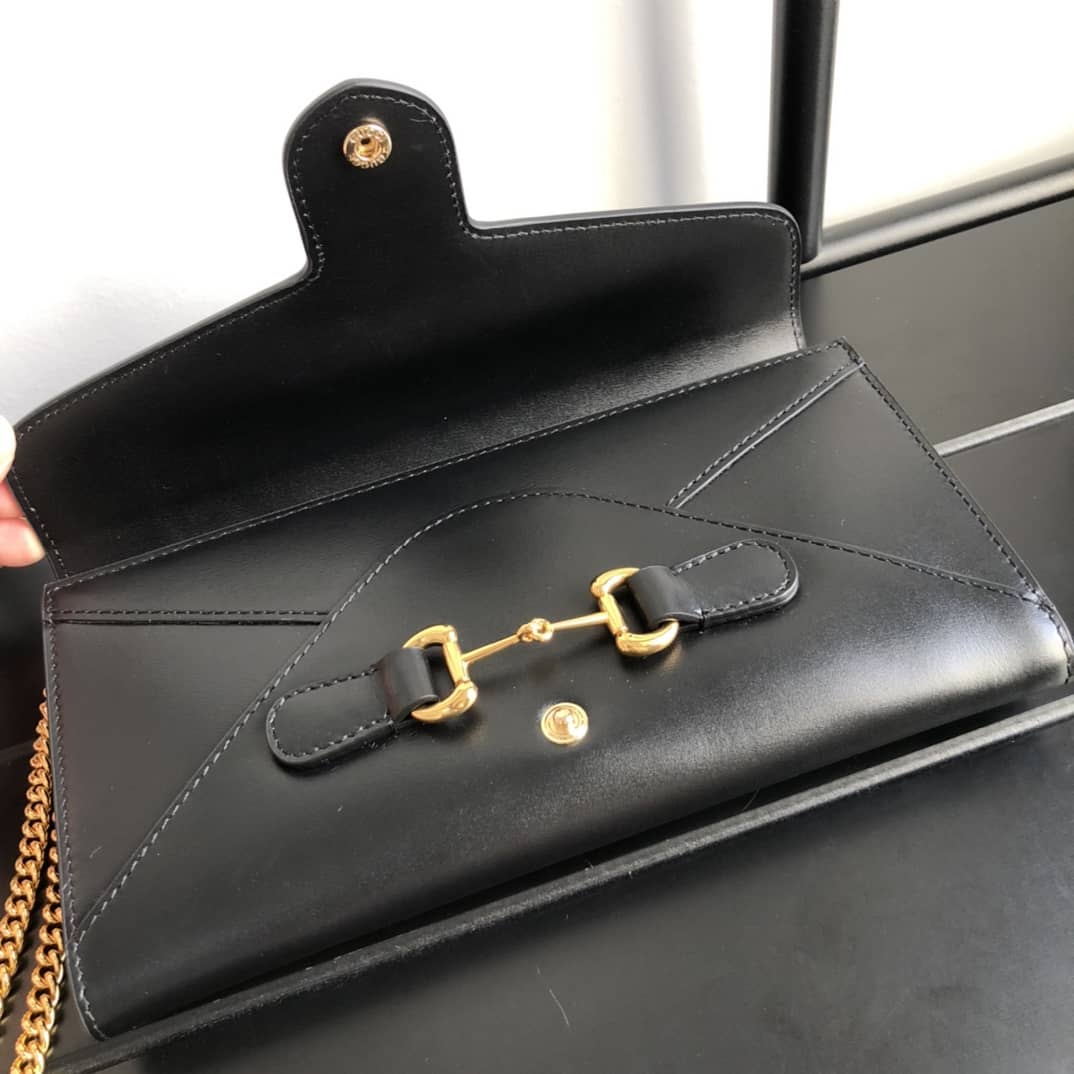 Gvc*1 Horsebit Bag Dupe 1955 Wallet With Chain Bag Replica 614381