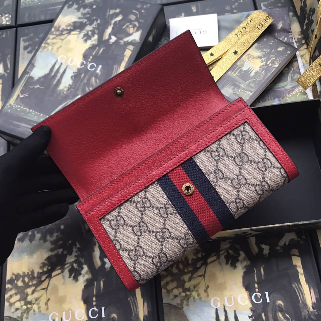 Gvc*1 Queen Margaret Bee Leather Continental Flap Wallet Replica 476064