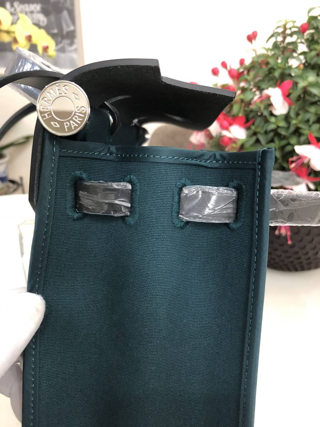 Replica H**me5 Birkin Bag 31 Canvas Leather HerBag