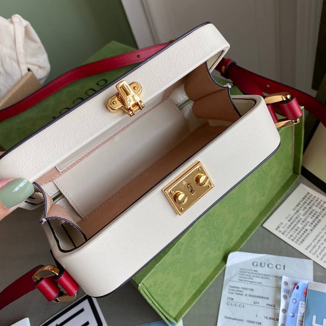 Gvc*1 Interlocking G Mini Bag Replica White 658230