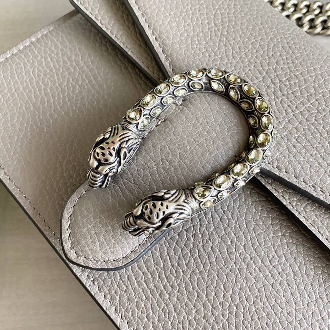 Gvc*1 Dionysus Dupe GG Svp*me Dionysus 2way Mini Chain Shoulder Bag Replica Gray 421970
