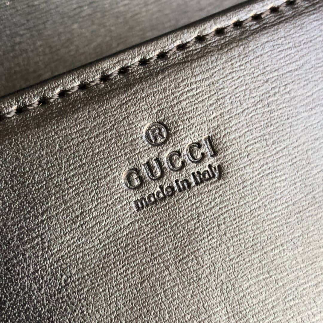 Gvc*1 GG Svp*me Horsebit 1955 Chain Wallet Replica Black 621892