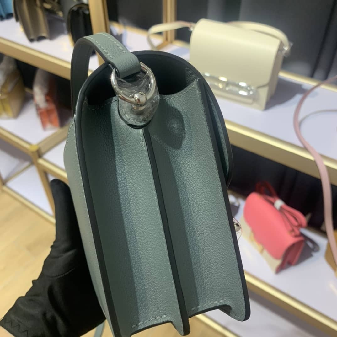 H**me5 Roulis Mini Sac Evercolor Calfskin Leather Crossbody Bag