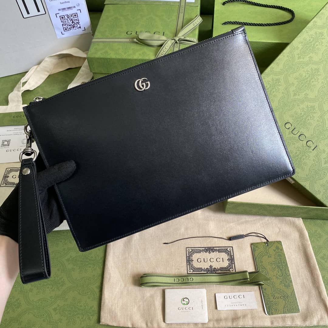 Gvc*1 GG Marmont Leather Pouch Replica 475317