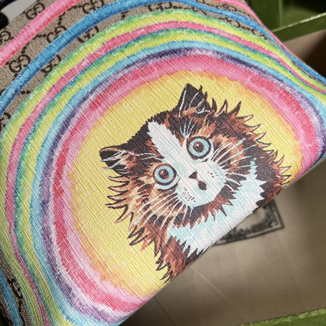 Gvc*1 Children GG Tote Cat Print 410812 Replica Bag