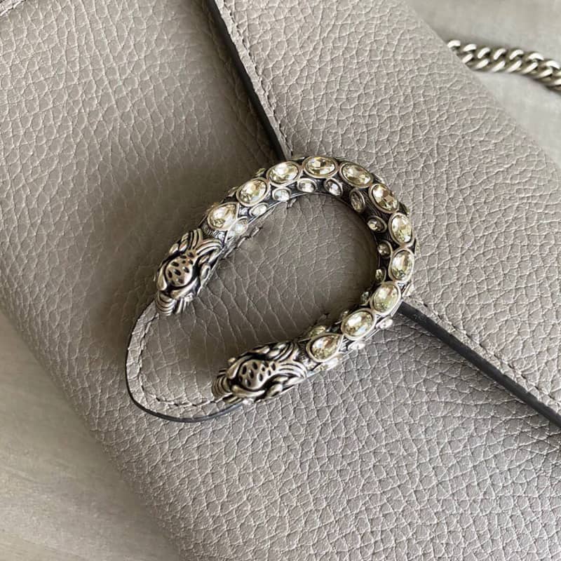 Gvc*1 Dionysus Chain Wallet Shoulder Bag Replica Gray 401231