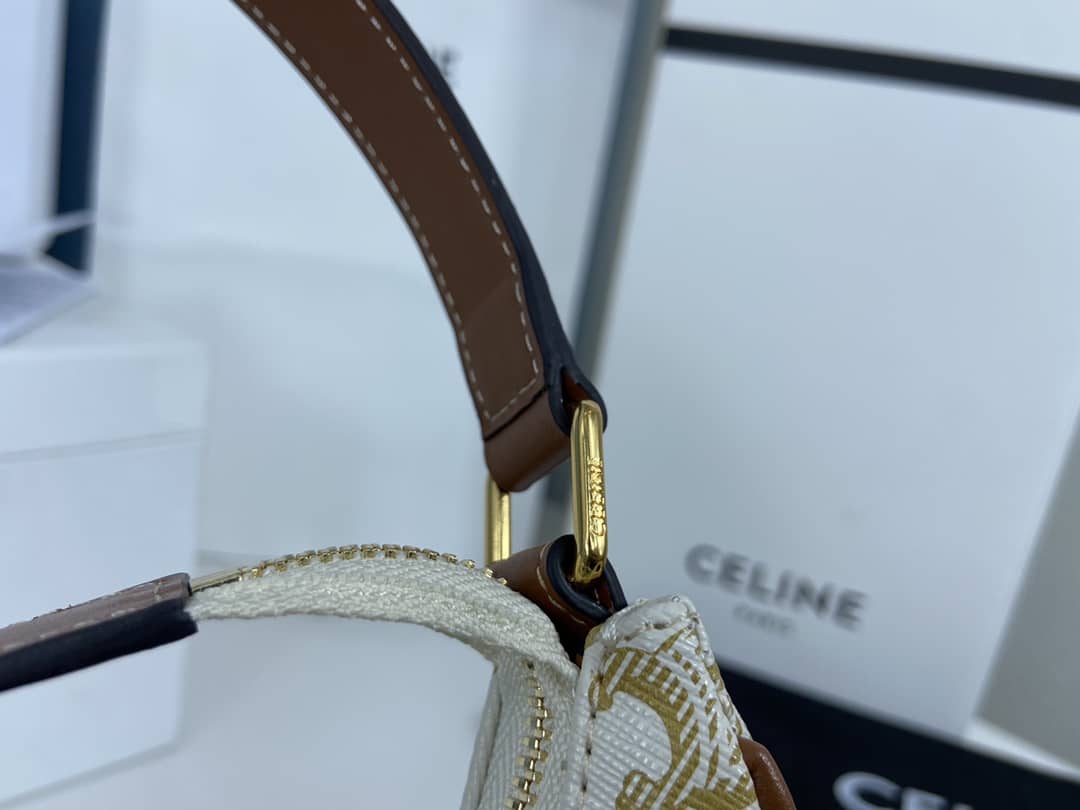 Ce1i*e Triomphe Bag Dupe Ava Triomphe Canvas Replica Hobo Bag