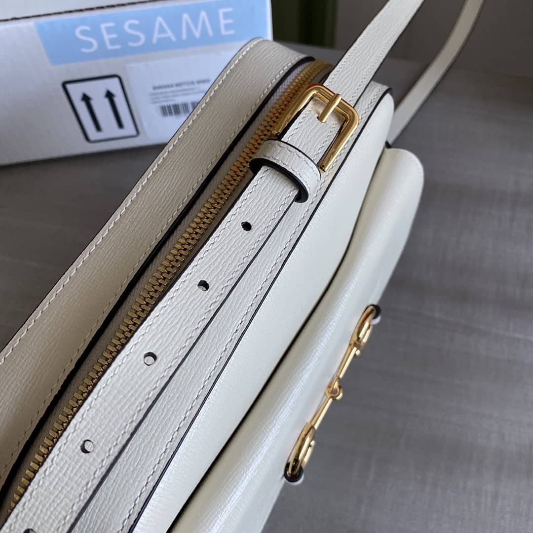 Gvc*1 Horsebit 1955 GG Crossbody Bag Replica White 645454