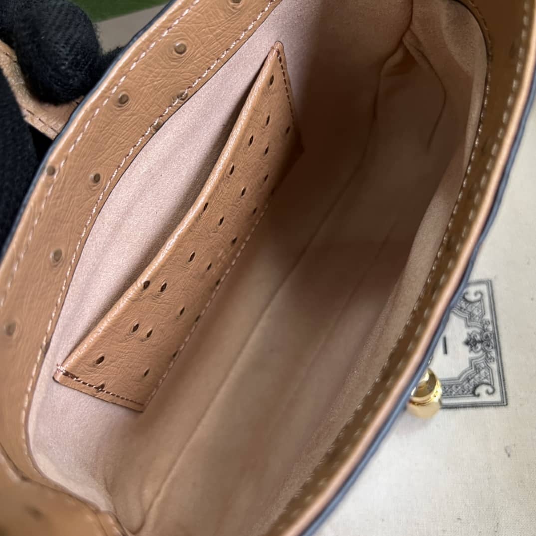 Gvc*1 Jackie 1961 Ostrich Mini Hobo 637091 Replica Shoulder Bag