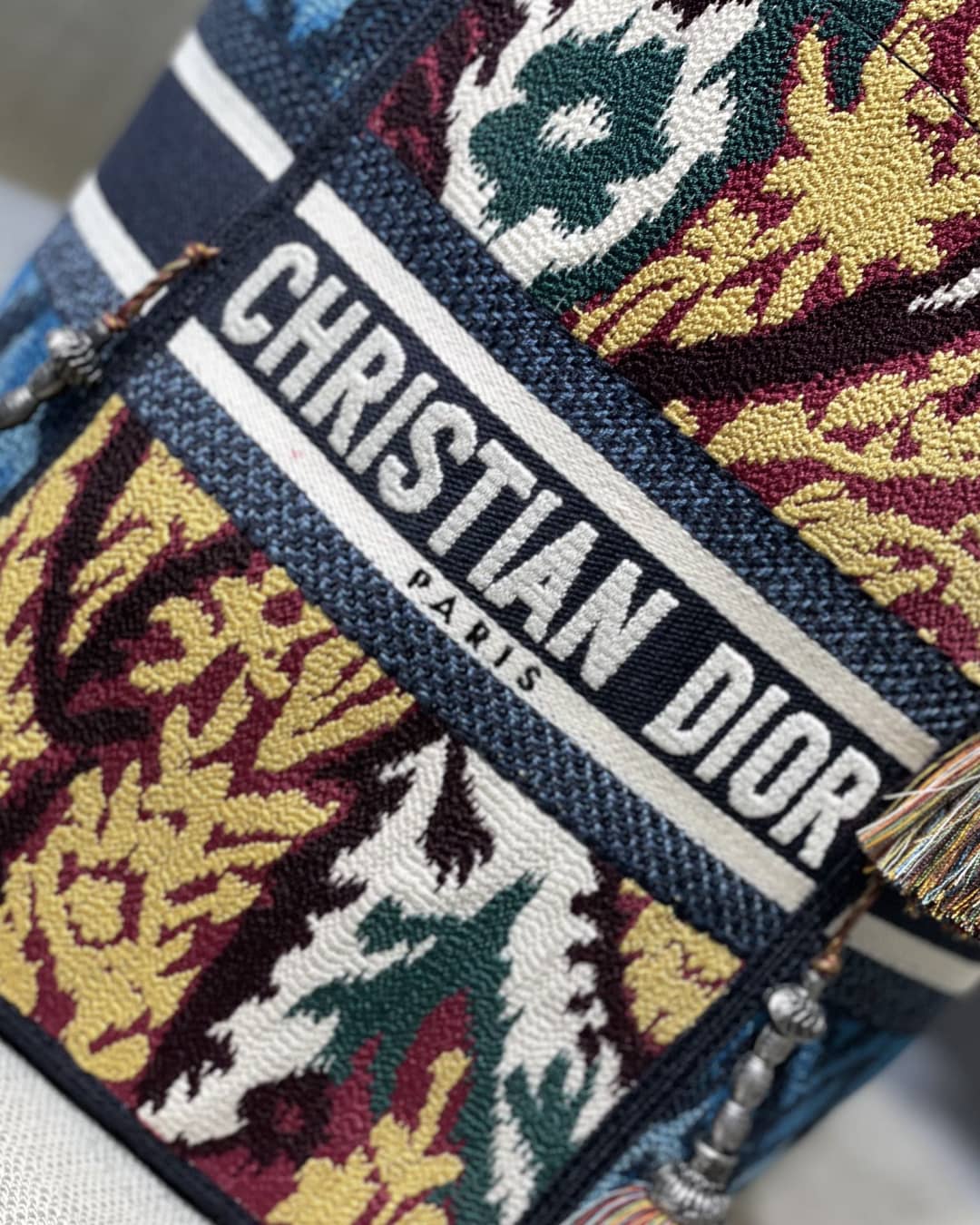 Chr1st1an D10r CD Bubble Embroidered Replica Bucket Bag