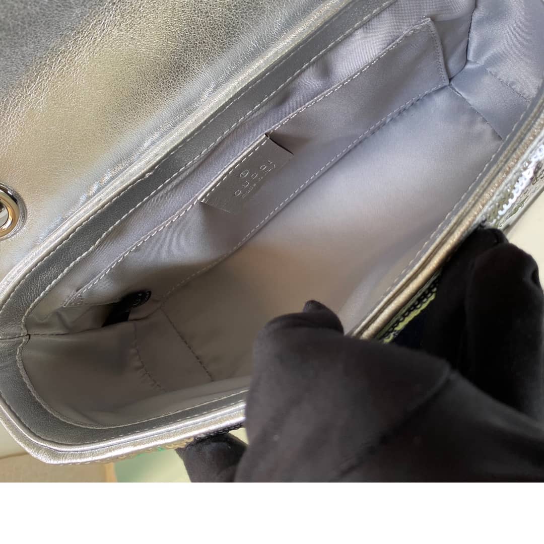 Gvc*1 Marmont GG Matelasse Leather Mini Shoulder Bag Replica 446744