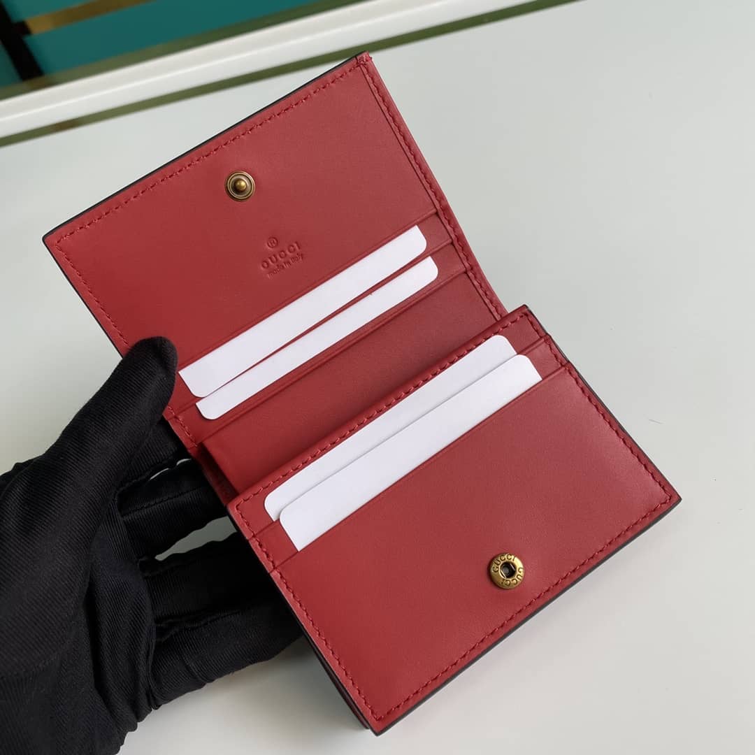 Gvc*1 Svp*me GG Wallet Card Case With Cherries Replica 476050