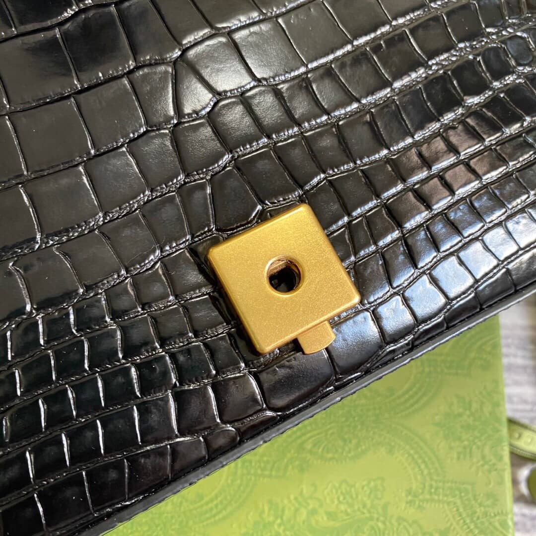 Gvc*1 GG Marmont Matelasse Shoulder Bag Replica Black 443497