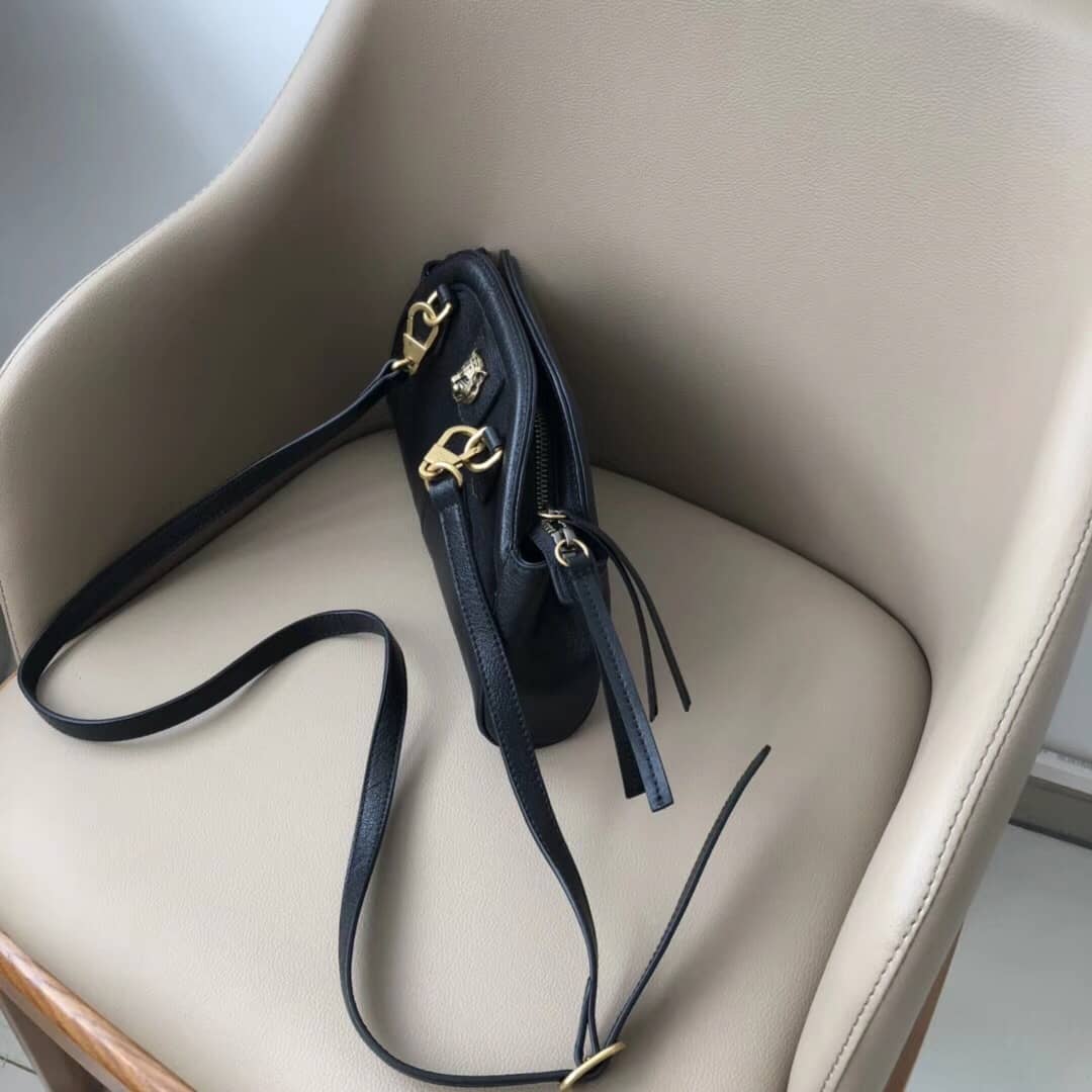 Gvc*1 Belle Marmont Feline Small Crossbody Bag Replica Black 524620