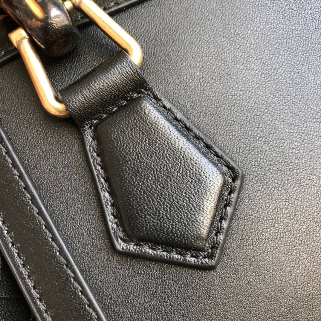 Gvc*1 Diana Mini Bamboo Tote Bag Replica Black 655661