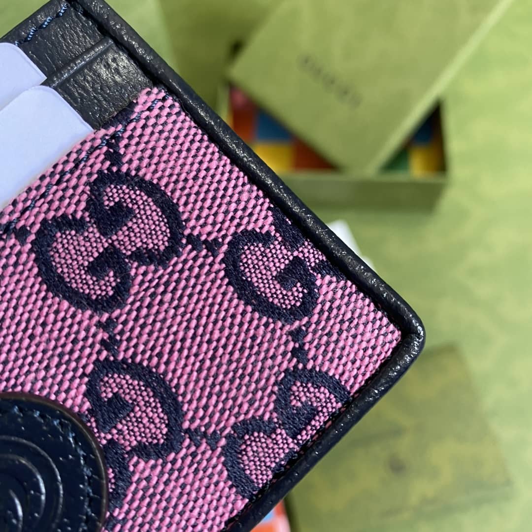 Gvc*1 GG Multicolor Card Case Wallet Replica 659601