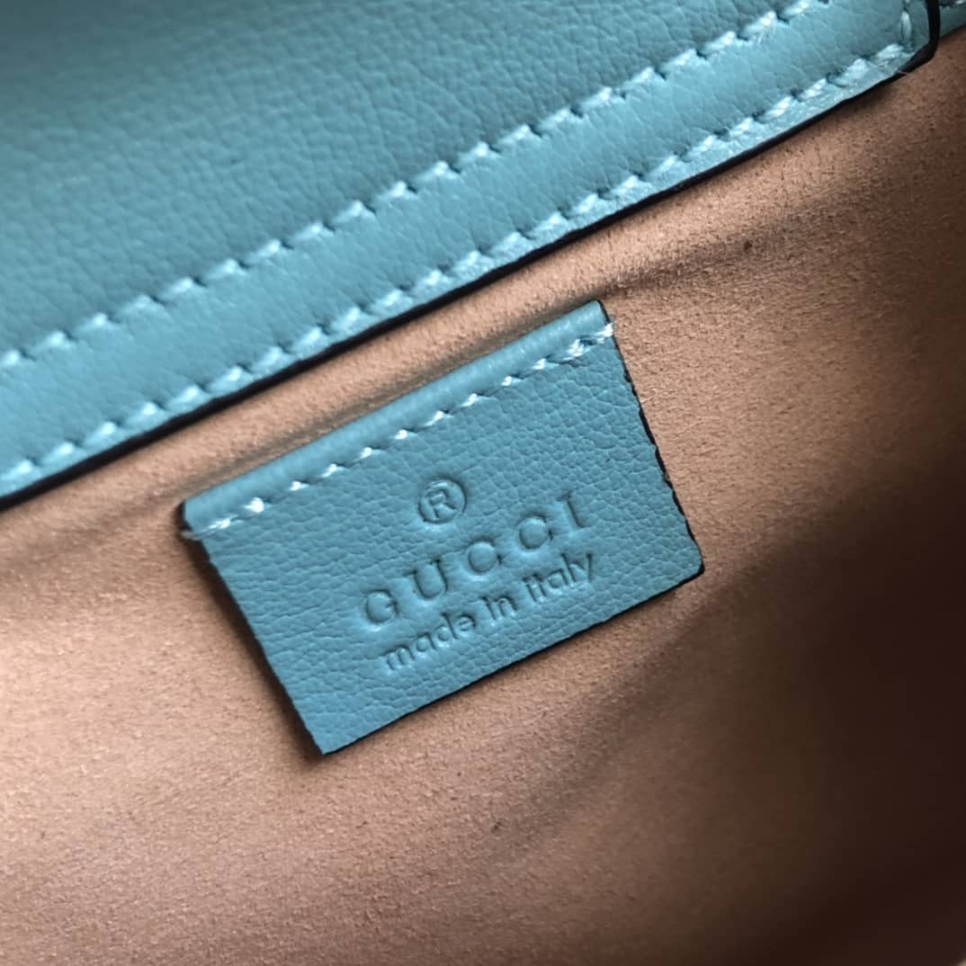 Gvc*1 Diana Mini Bamboo Tote Bag Replica Blue 655661