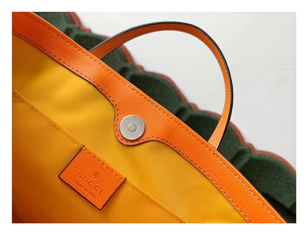 Gvc*1 Children GG Tote With Pineapple Bag Replica Yellow 580840